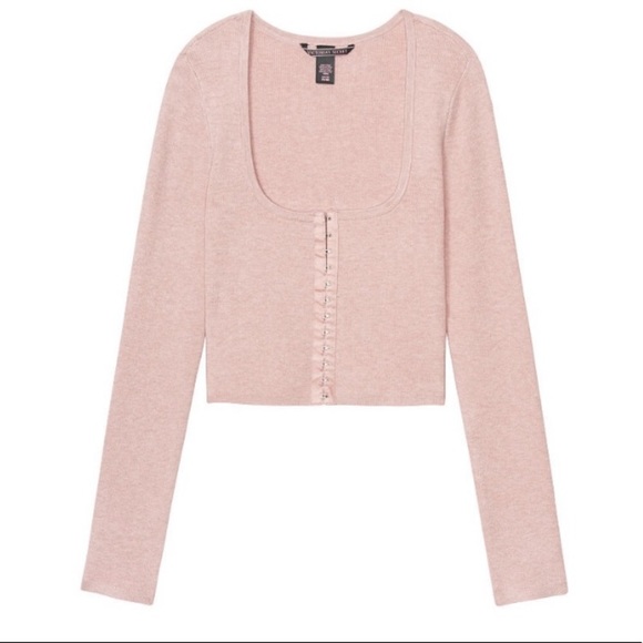 NWOT VICTORIA’S SECRET Pink Cropped Top - Picture 3 of 3